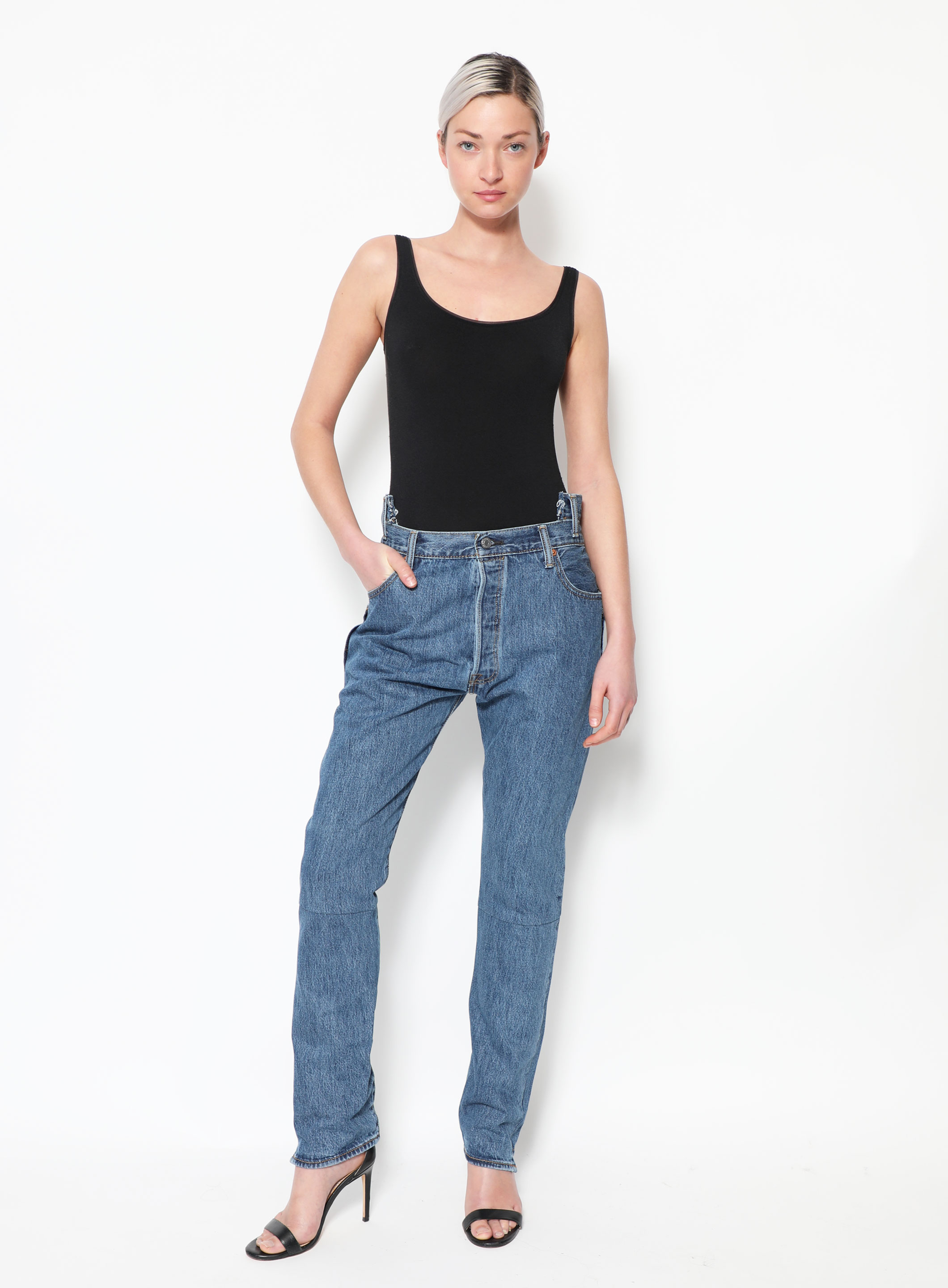 Louis Vuitton - Authenticated Jean - Denim - Jeans Black for Women, Very Good Condition