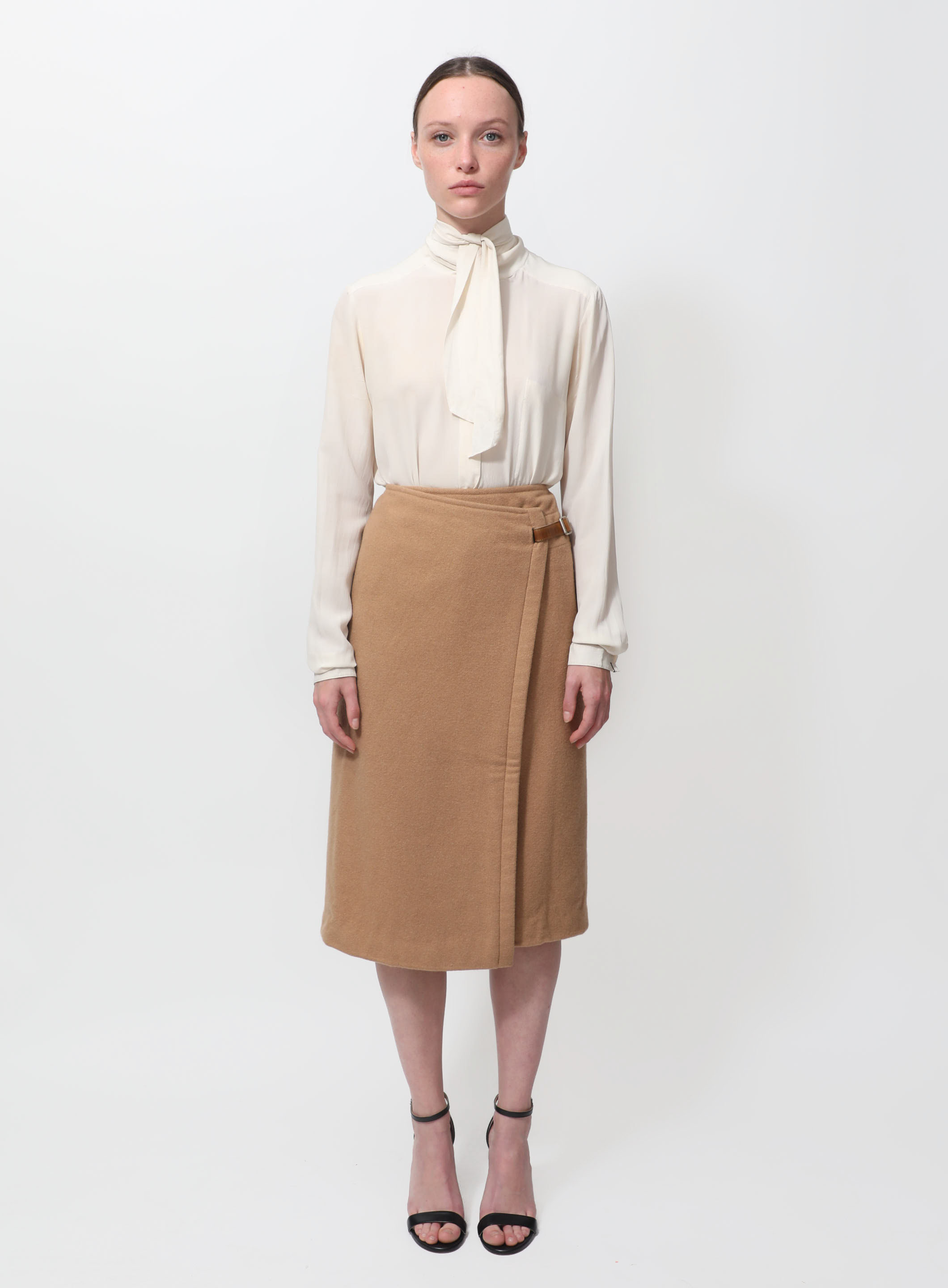 Vintage Camel Wrap Skirt | Authentic & Vintage | ReSee