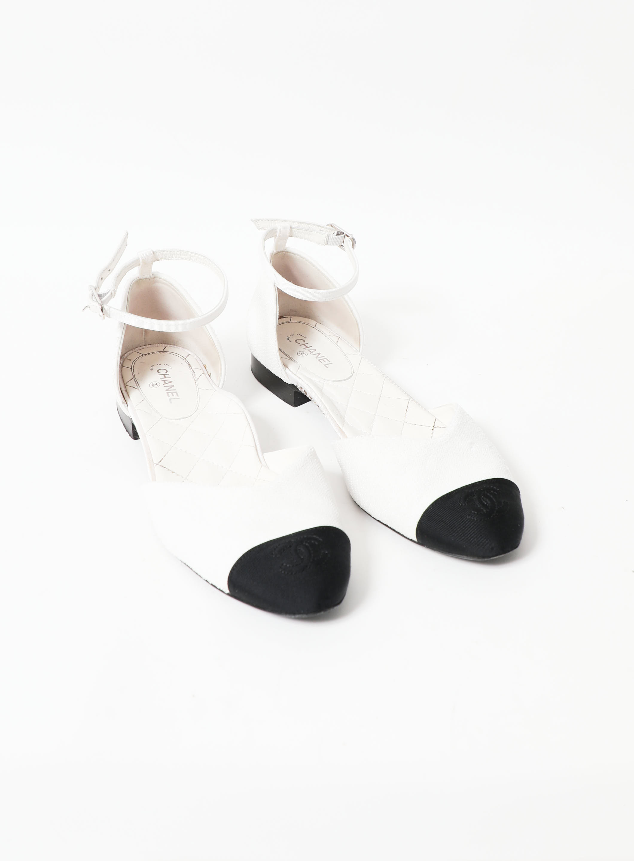 Chanel 2020 2020 Denim Cap-Toe Ballet Flats - Blue Flats, Shoes