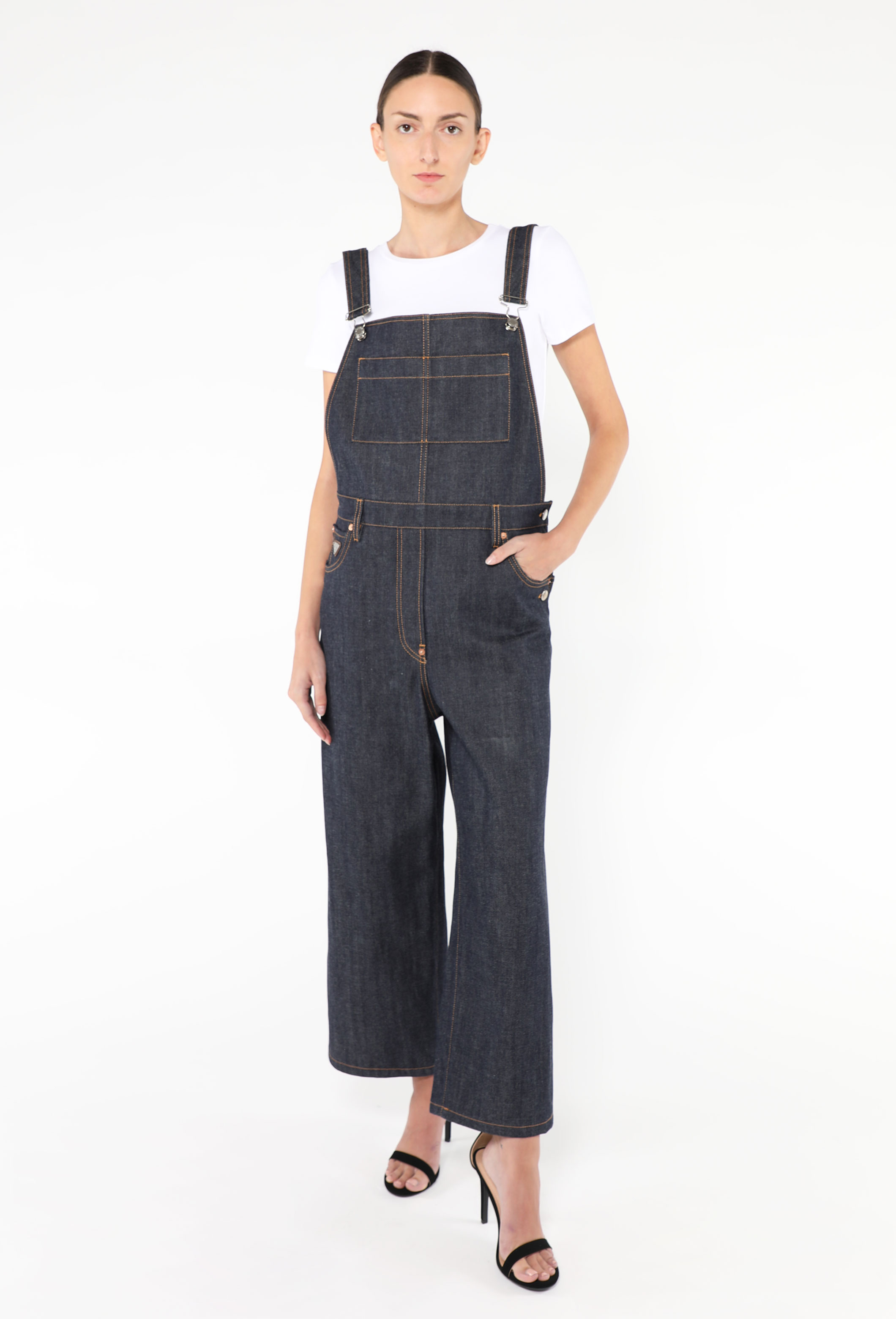 2024 Denim Emblem Overalls - Prada | ReSee