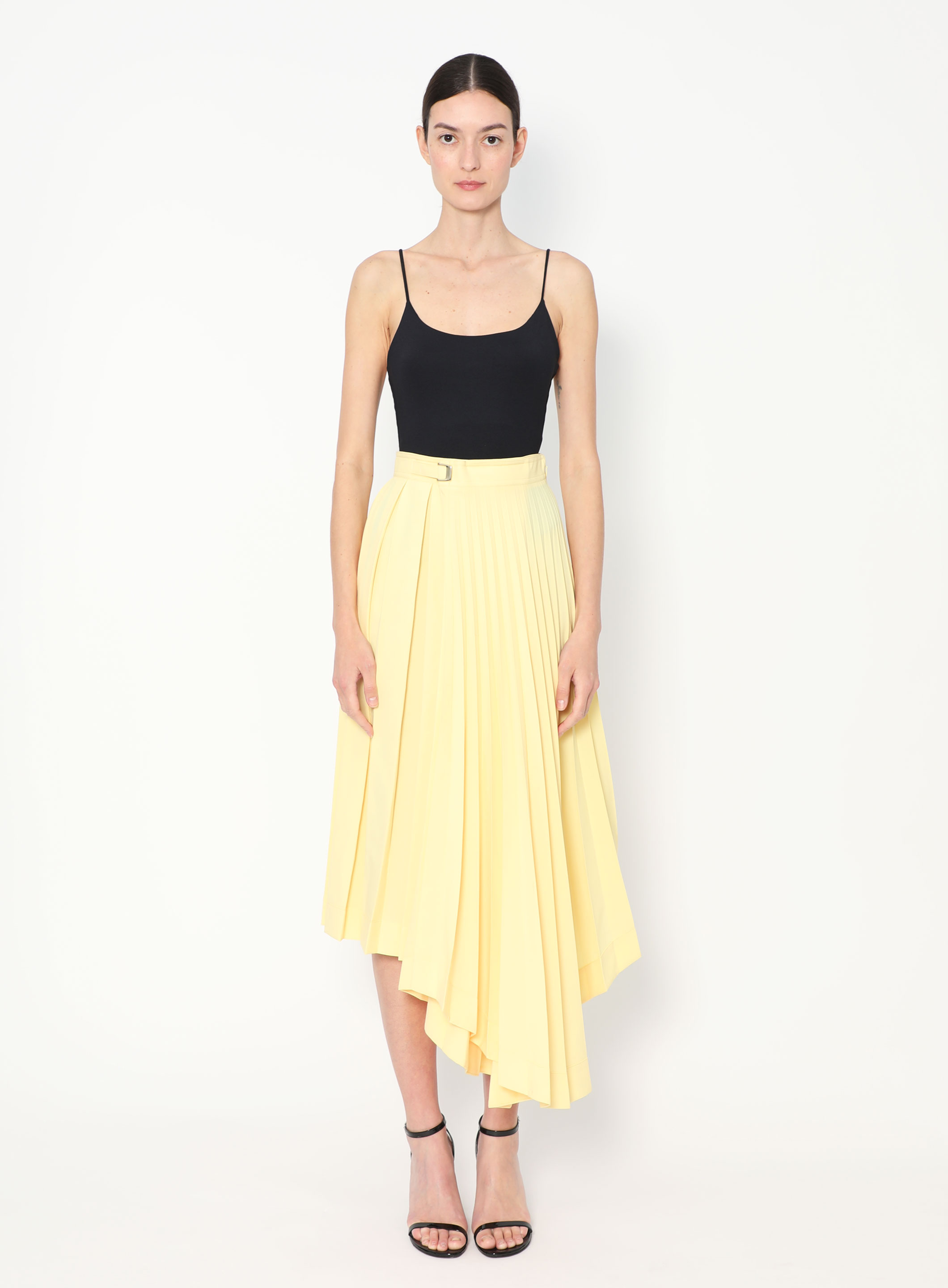 Ameri（アメリ）の「ELLIE ASYMMETRY PLEATS SKIRT（スカート