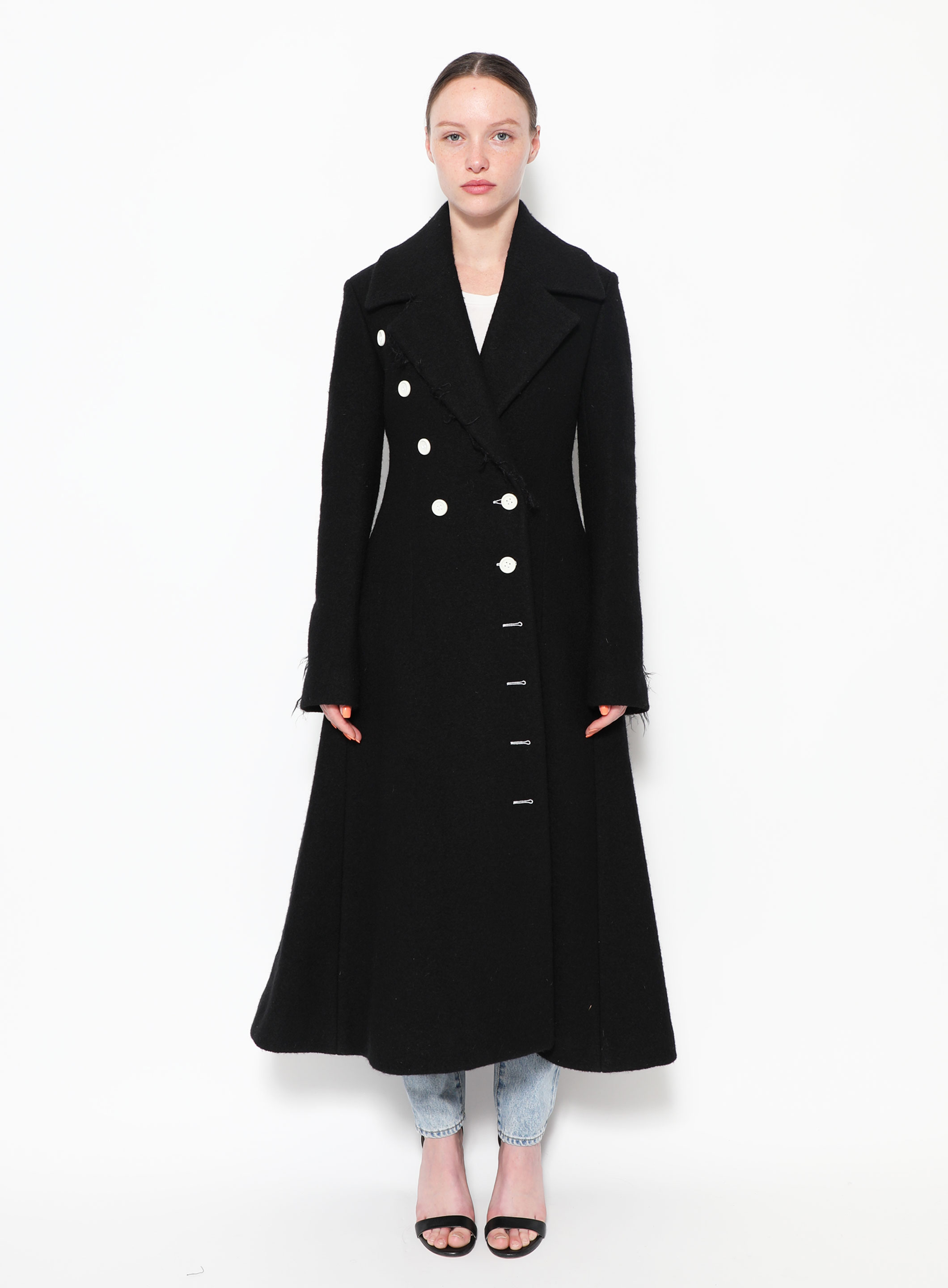 Celine 20AW WOOL LONG COAT セリーヌ Celine Coat Size 38 FR
