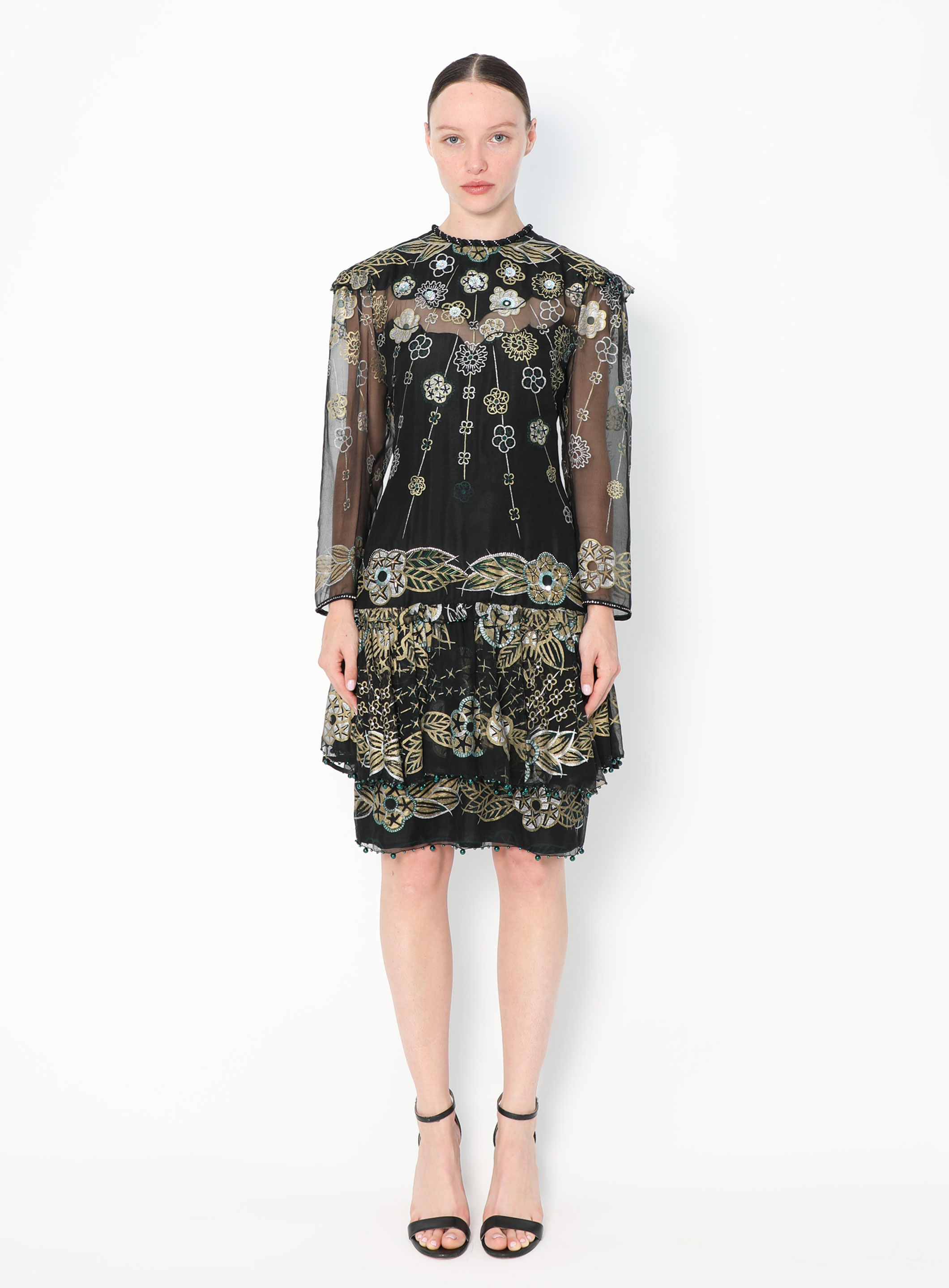 1987 Hand-Painted Silk Dress | Authentic & Vintage | ReSee